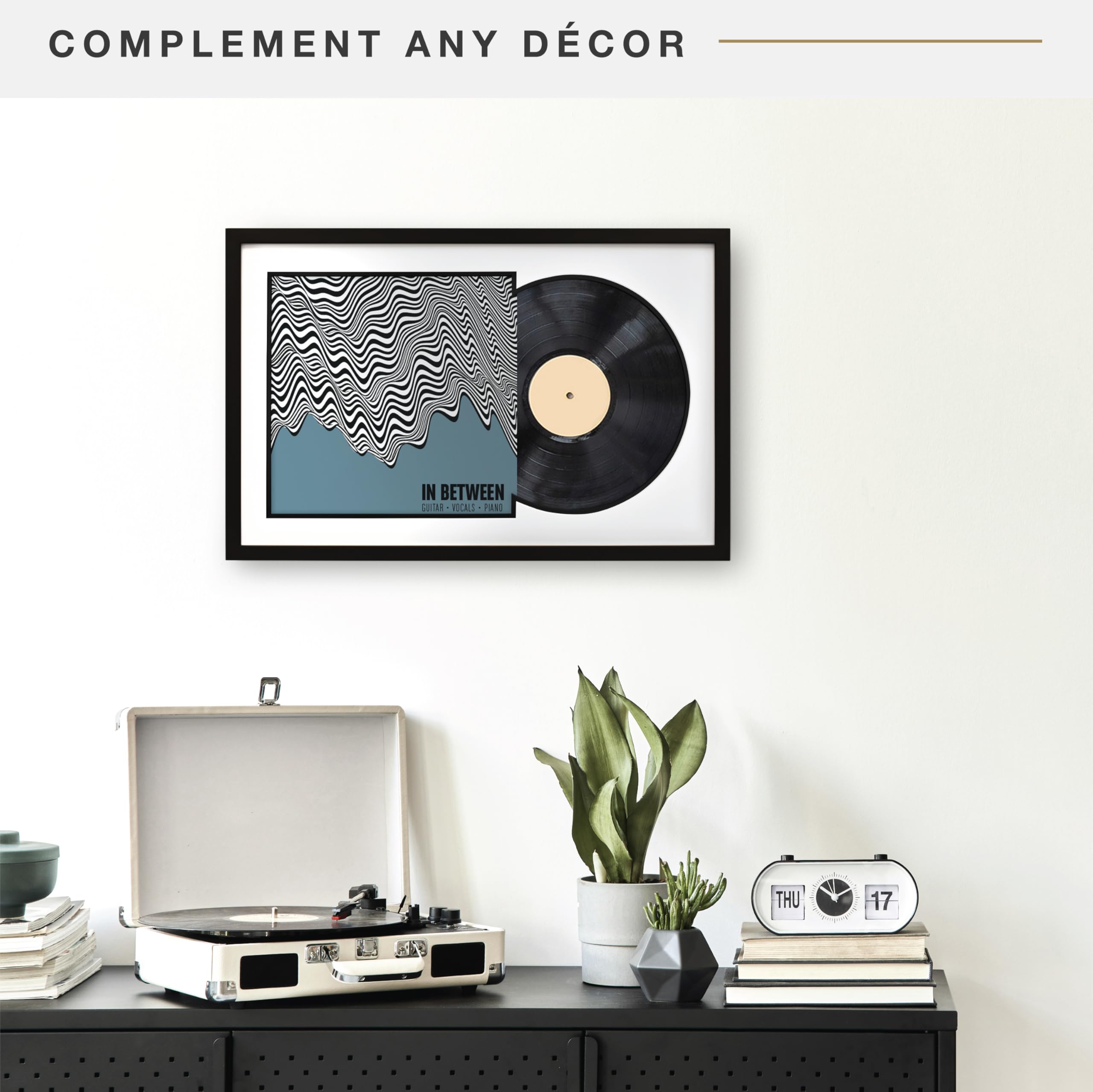 MCS Double Groove Frame dual-display open highlights both cover art and vinyl.