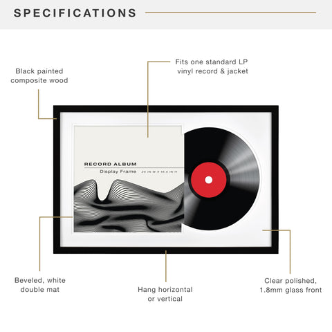 Corrugate album holder keeps sleeve and vinyl steady during display