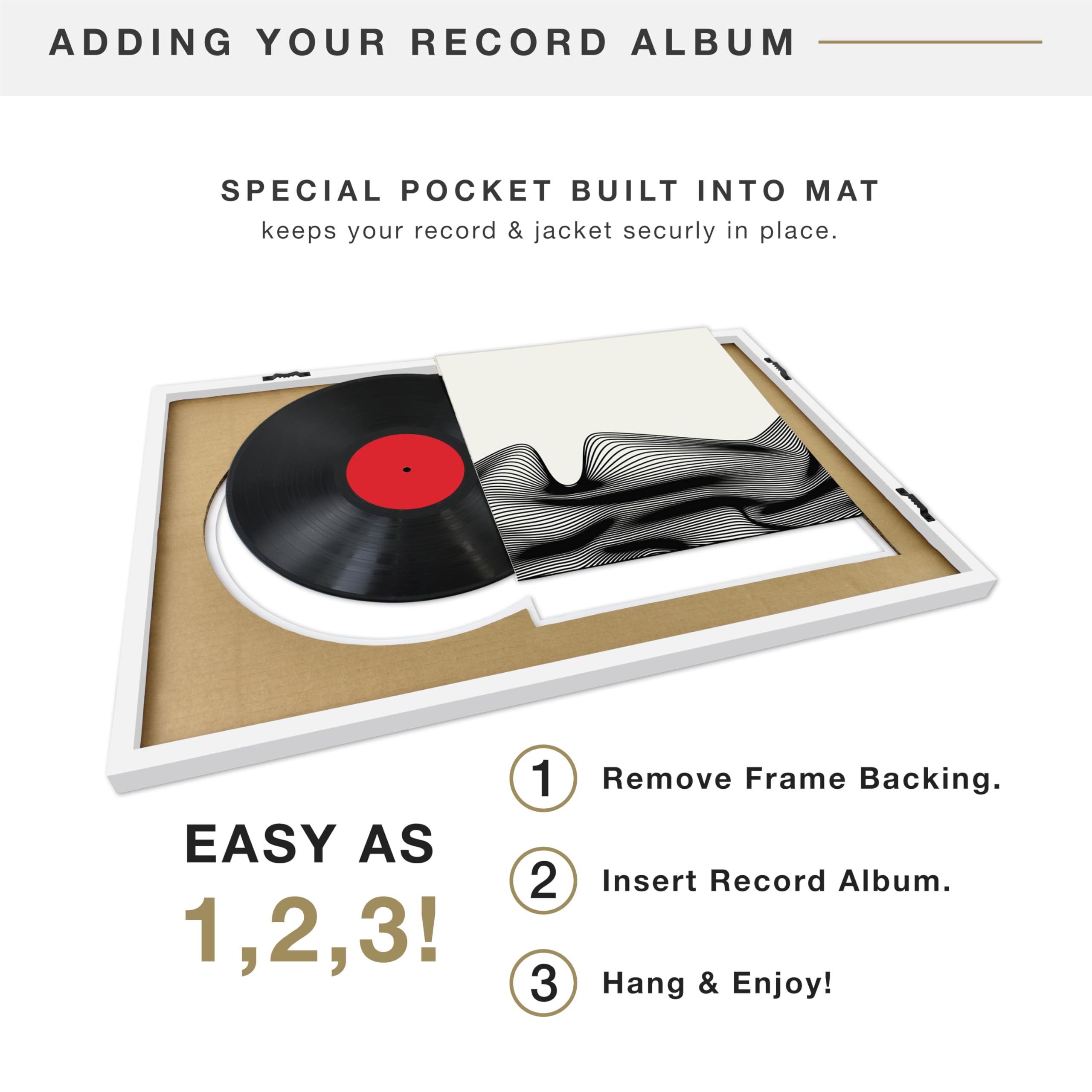 MCS frame with dimensions 25x16.5 inches for standard or double album