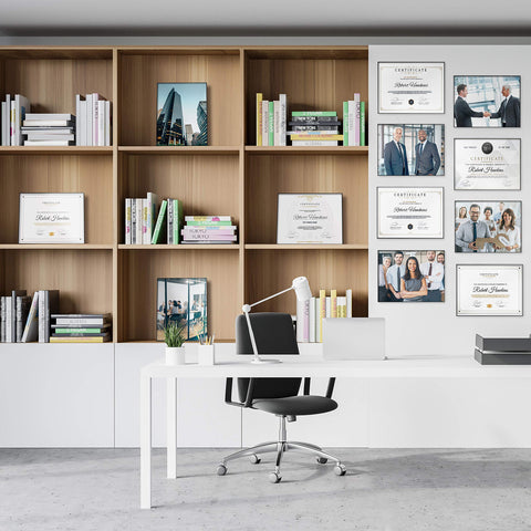 MCS Format 8.5x11 frame ready for wall mounting in any room