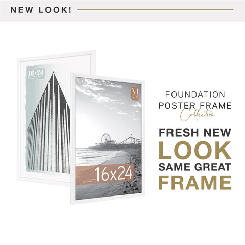 MCS Foundation 16x24 poster frame side profile for slim wall space
