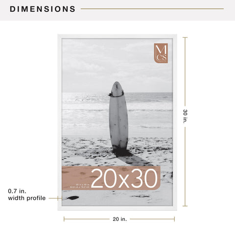 Holds a single 20x30 print, perfect for posters, art, or photos.