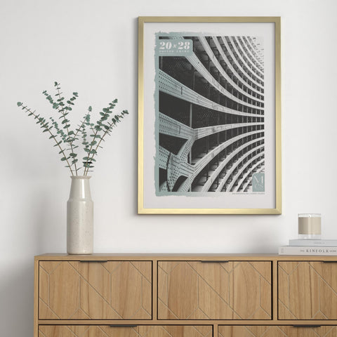 MCS Foundation horizontal mount frame for versatile wall galleries.