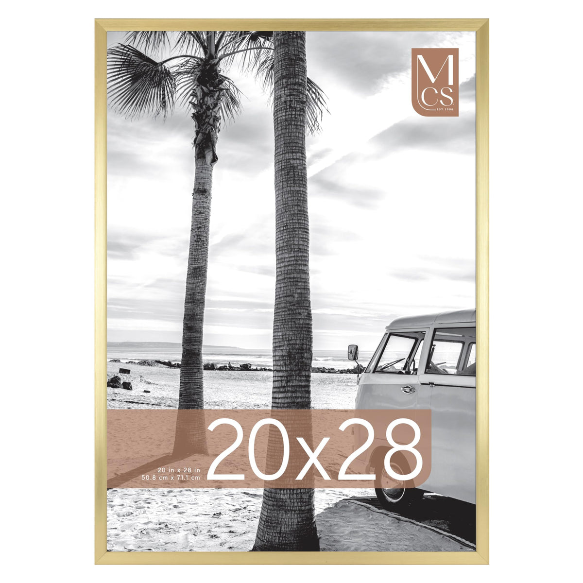 MCS Foundation brass frame with plexi front protects posters and prints.