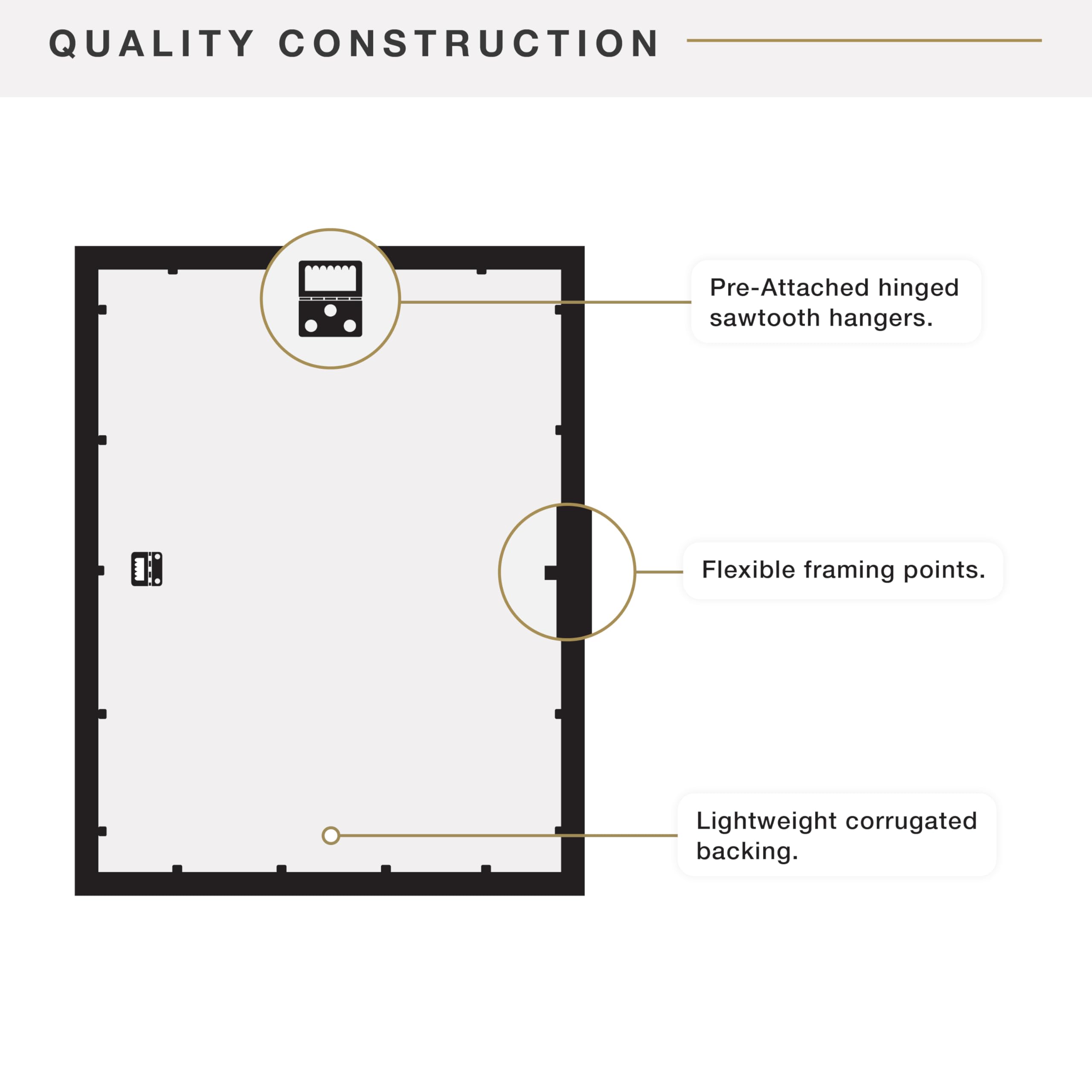 Easy install with MCS Foundation 20x30 poster frame