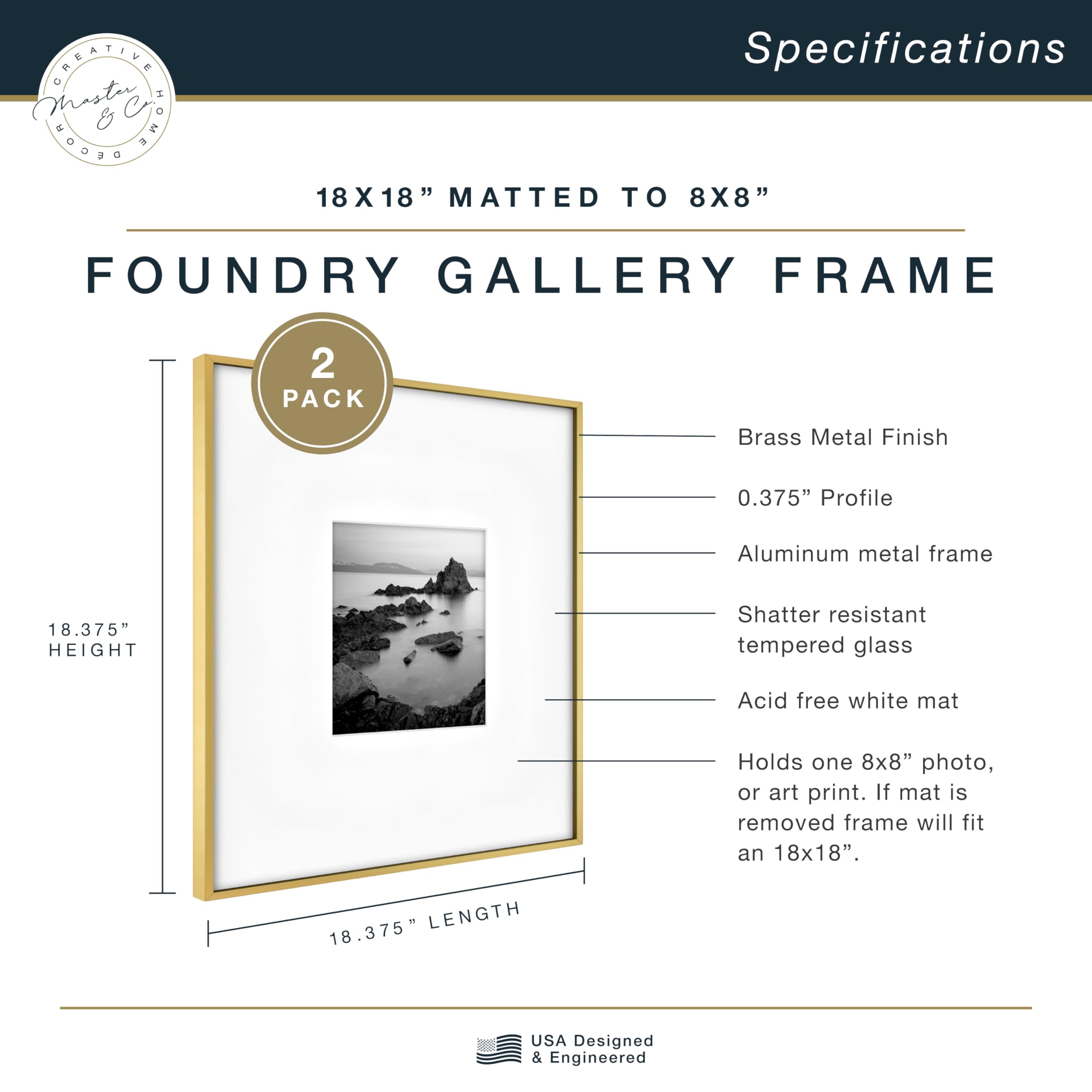 Tempered glass front on the MCS Foundry frame for clear viewing.