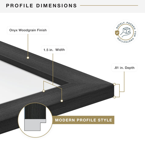 MCS Museum Frame includes two pre-attached sawtooth hangers for quick mounting.