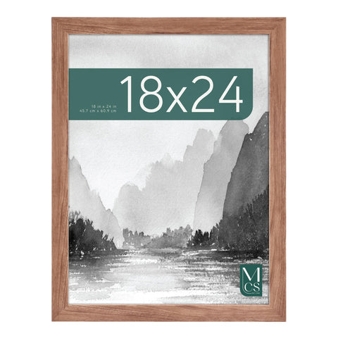 MCS Museum Poster Frame 18x24 woodgrain ready to display posters, photos, prints