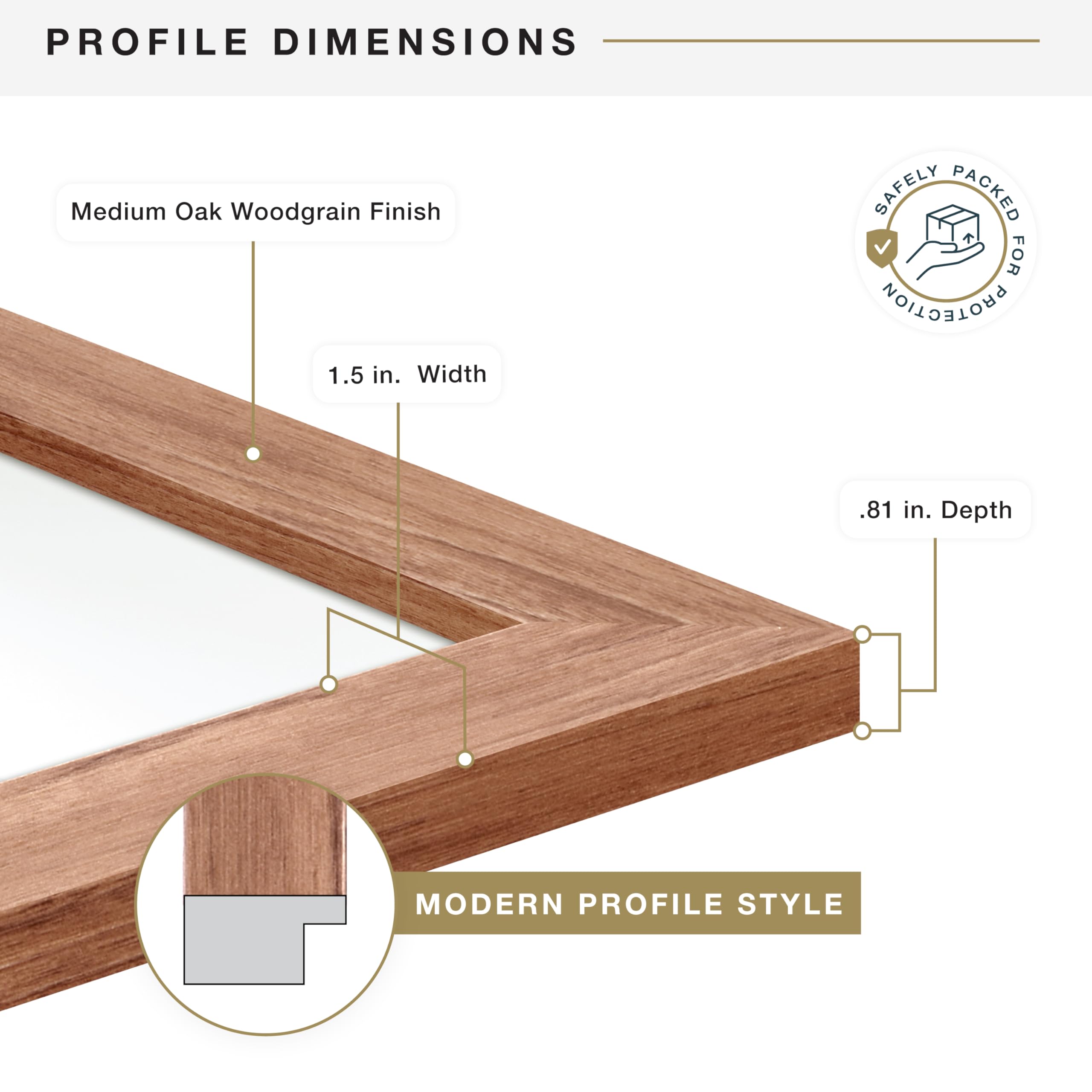 Frame accommodates a single 20x28 poster or print.