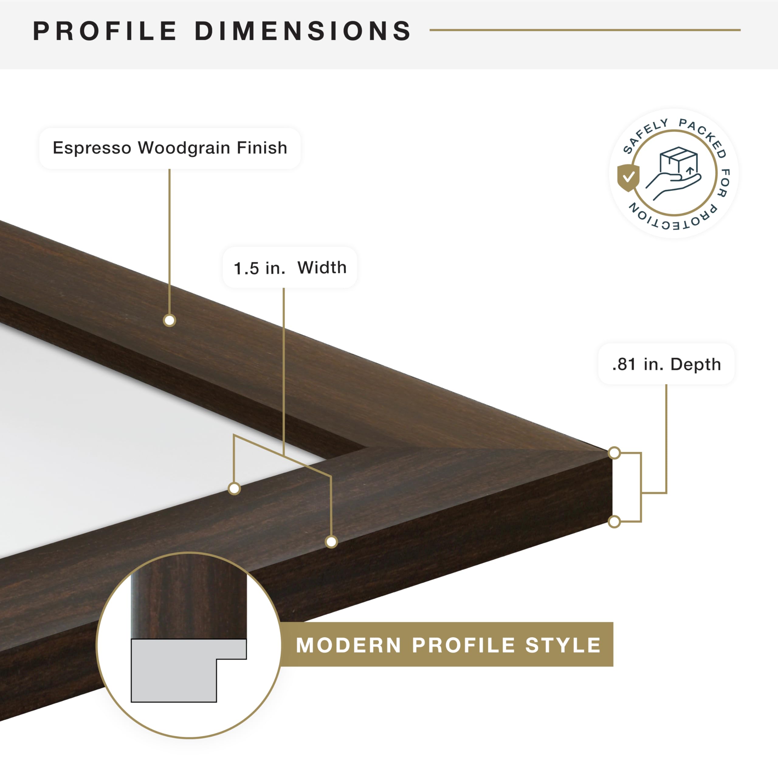 Durable extruded plastic frame supports 24x36 displays