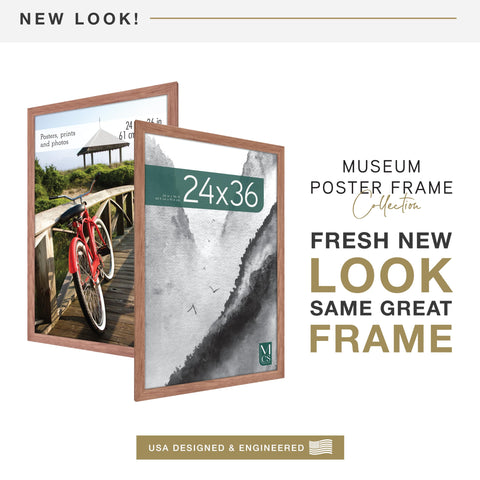 MCS Museum Poster Frame horizontal hanging for versatile gallery walls.