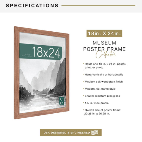 MCS poster frame with plexi front protecting art from dust