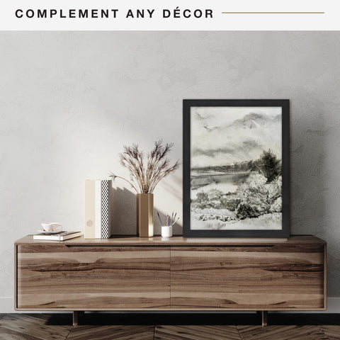 MCS Museum Poster Frame supports vertical and horizontal hanging for versatile wall art.