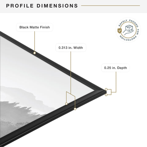 MCS Original Poster Frame easy-snap assembly for quick wall upgrades.