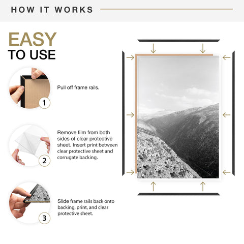 MCS Original Poster Frame packaging protects deliveries and prevents shipping damage.