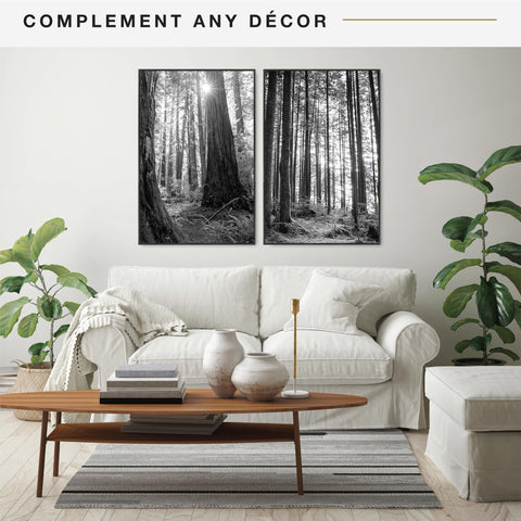 MCS Original Poster Frame 24x36 side profile highlighting slim silhouette for wall display.