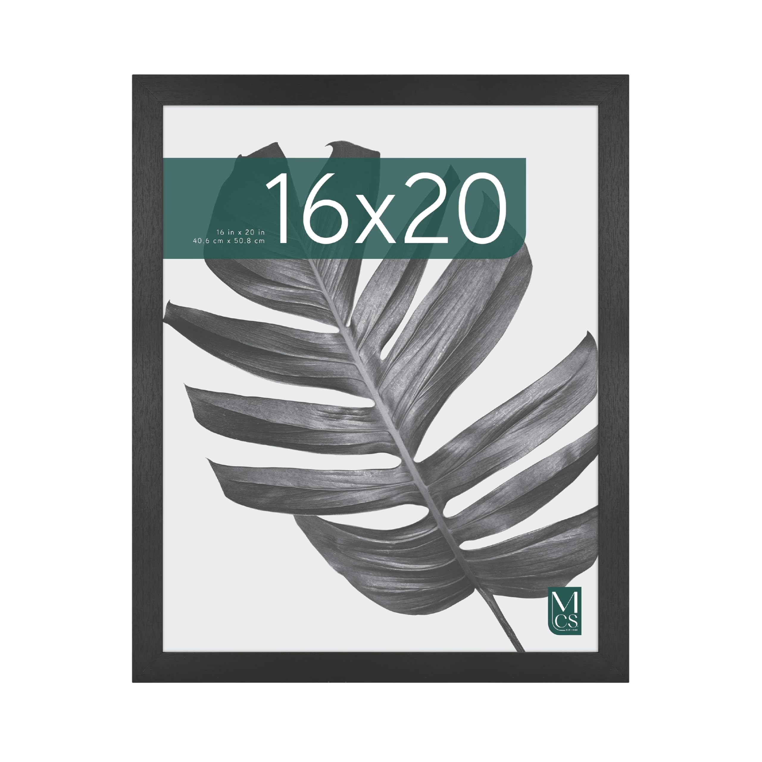 MCS Studio Gallery 16x20 frame front view with black woodgrain finish for photos.