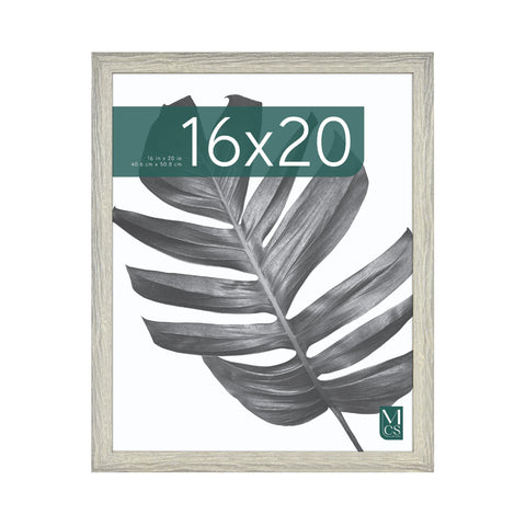 MCS Studio Gallery 16x20 frame with gray woodgrain finish suitable for wall display.