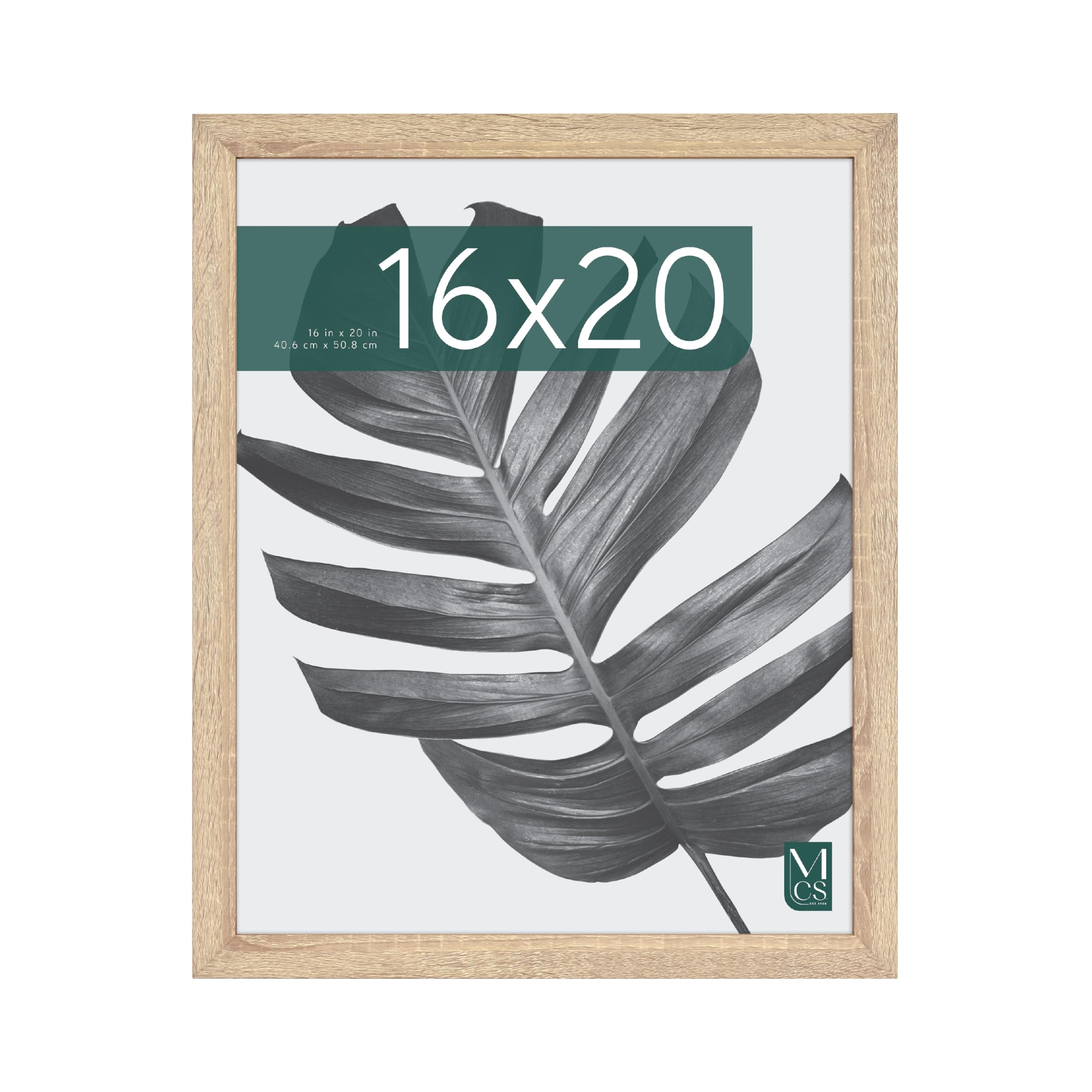MCS Studio Gallery 16x20 frame front view with natural woodgrain for elegant wall display.