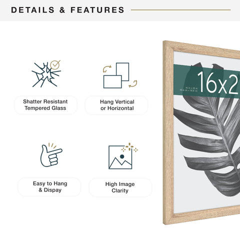 MCS Studio Gallery plexiglass front protects photos while preserving clarity.