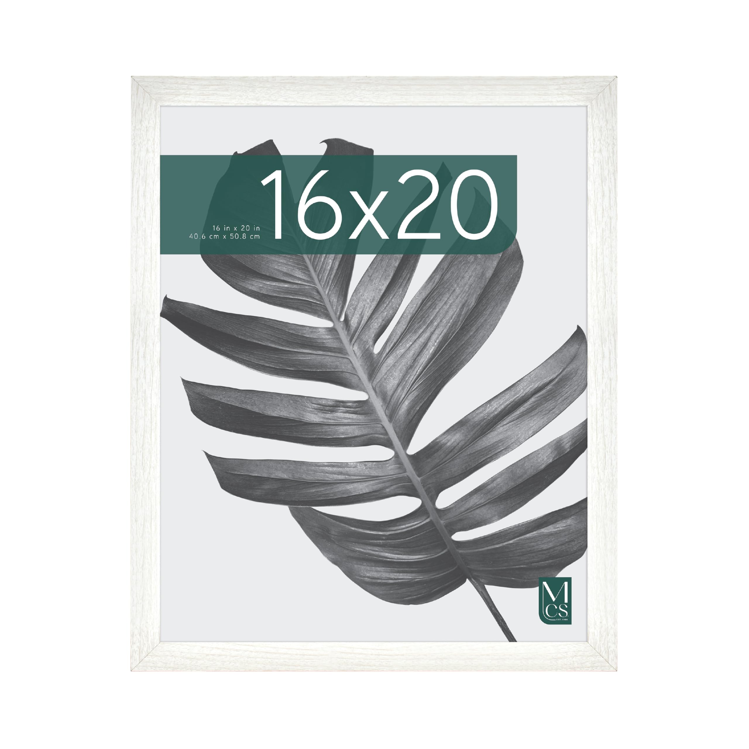 MCS Studio Gallery 16x20 frame front view in white woodgrain, ideal for classic displays.