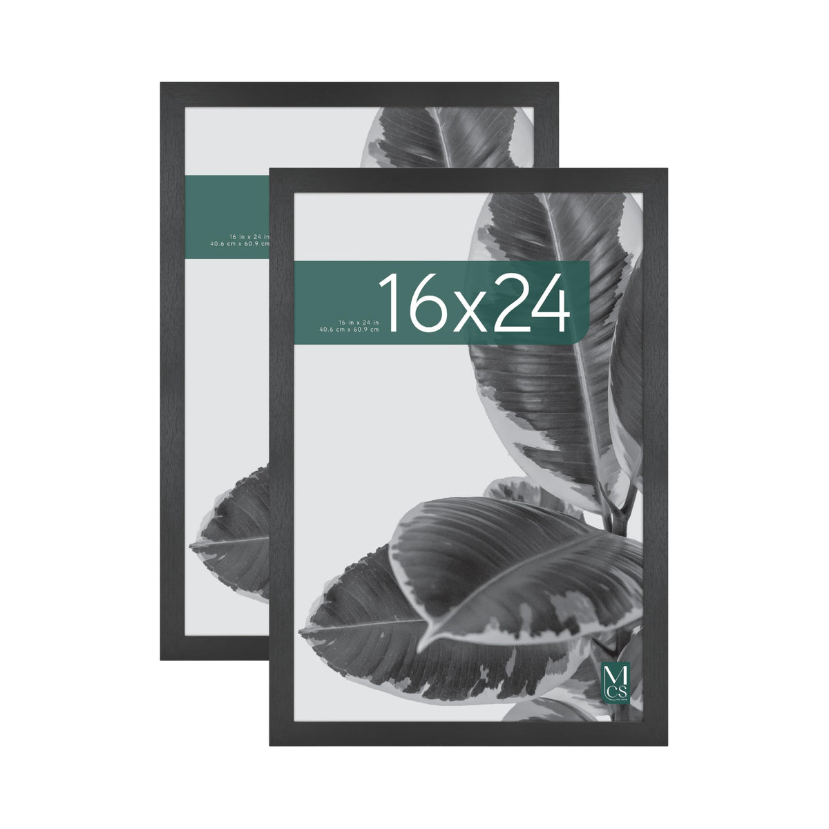 MCS Studio Gallery frame front in black woodgrain, ideal for photos and art displays.