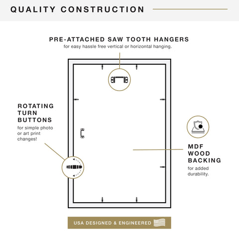 MCS Studio Gallery 1.1-inch profile emphasizes a modern, bold 16x24 presentation.
