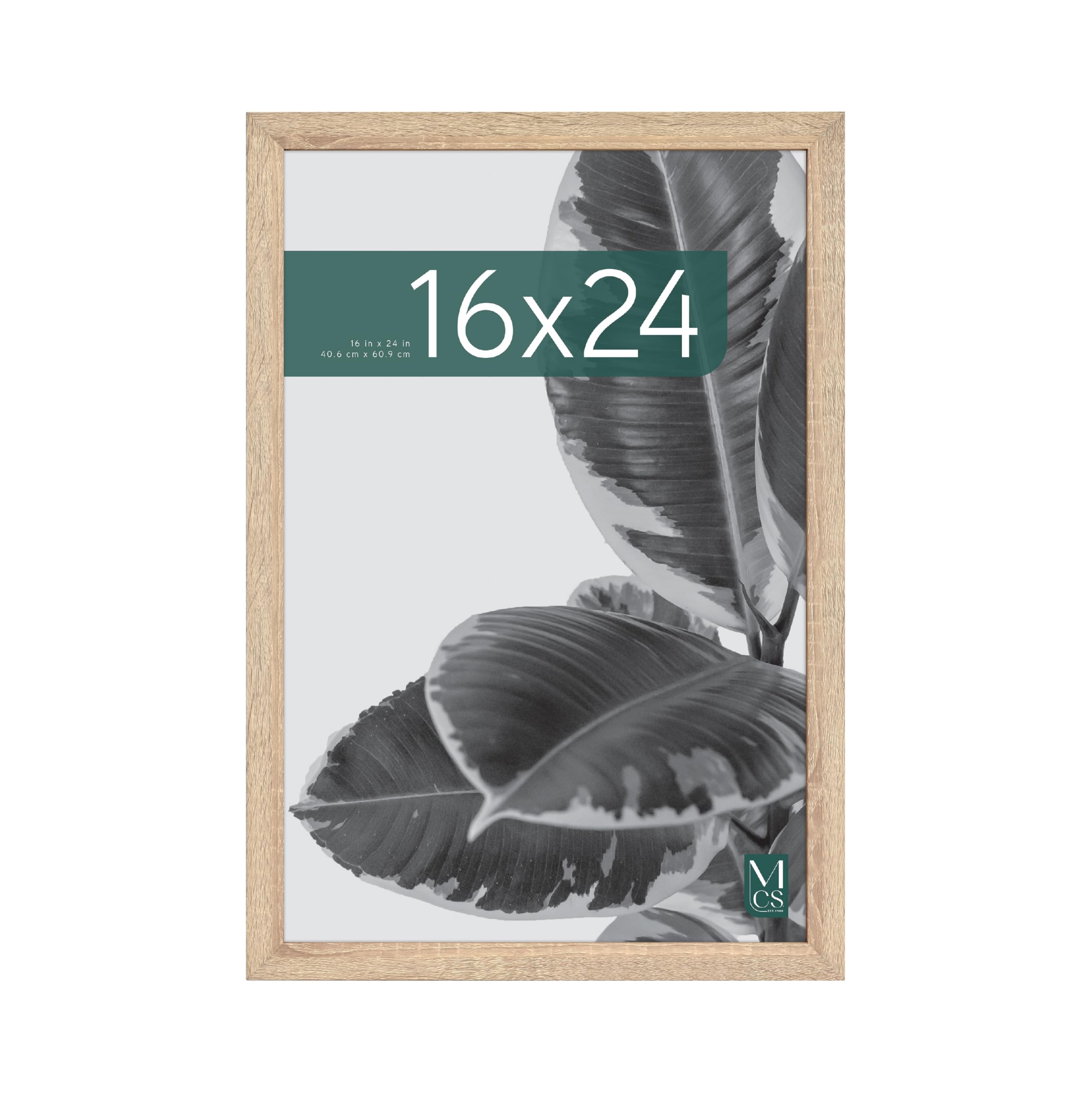 MCS Studio Gallery 16x24 frame with natural woodgrain front for classic wall displays.