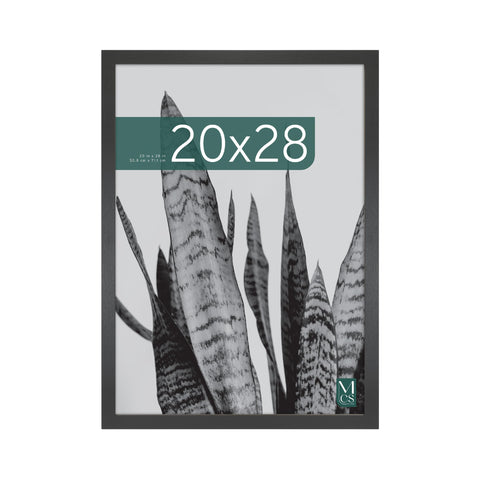 MCS Studio Gallery 20x28 frame front view with black woodgrain finish for wall display.