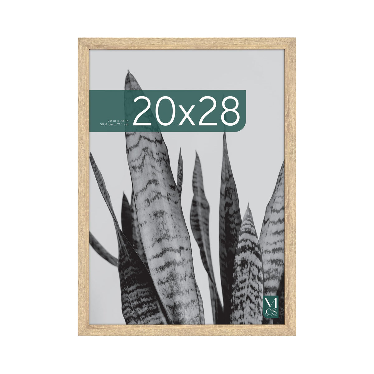 MCS Studio Gallery natural woodgrain frame on wall for photos