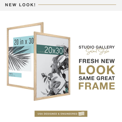 MCS Studio Gallery closeup shows shatter-resistant plexiglass protecting photos.