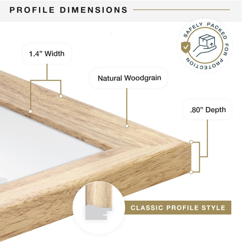 MCS Studio Gallery Classic frame horizontal hanging option