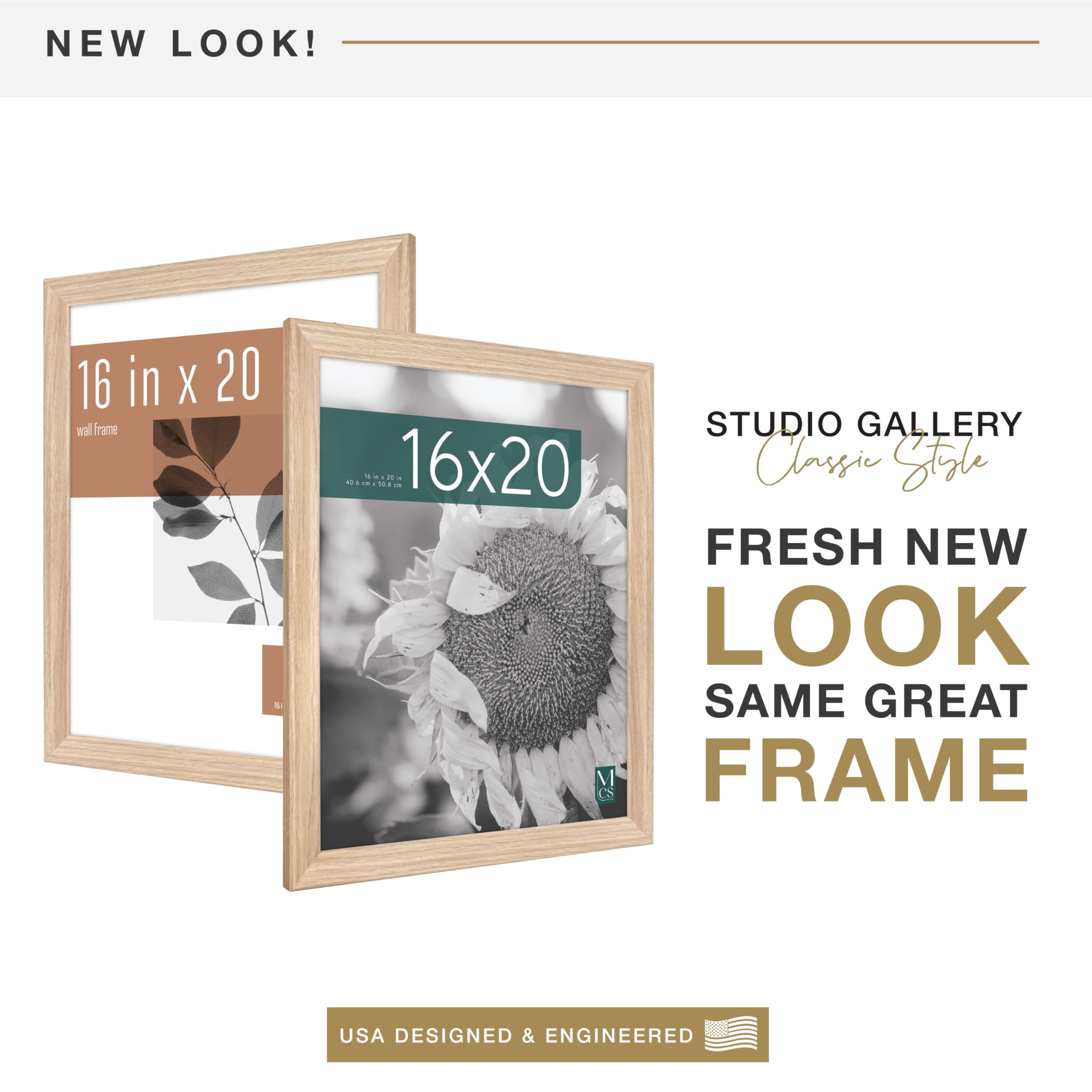 MCS Studio Gallery Classic frame side view showing 1.4-inch profile