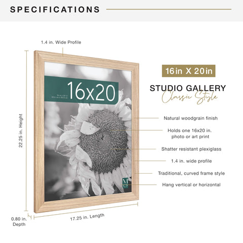 MCS Studio Gallery Classic frame vertical hanging option