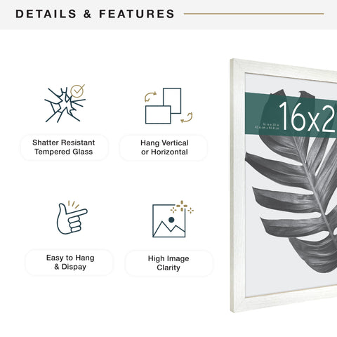 MCS Studio Gallery frame profile emphasizing MDF construction and durability.