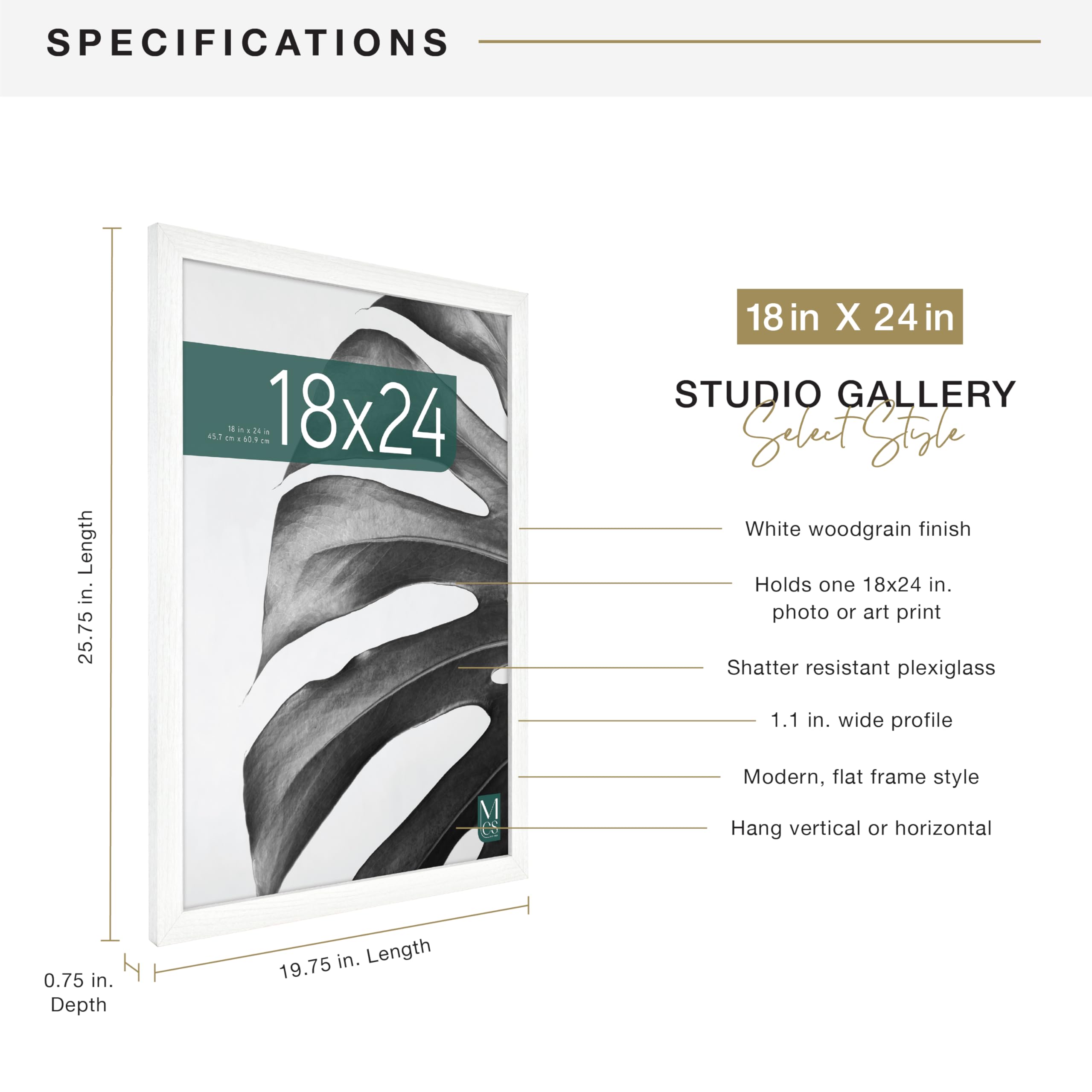 MCS Studio Gallery turn-buttons enable easy photo insertion in seconds.