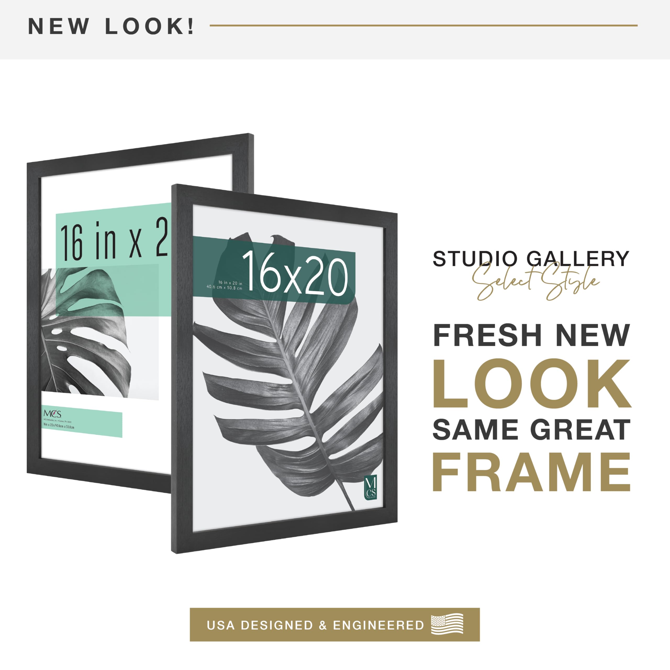 MCS Studio Gallery frame with plexiglass front protecting photos