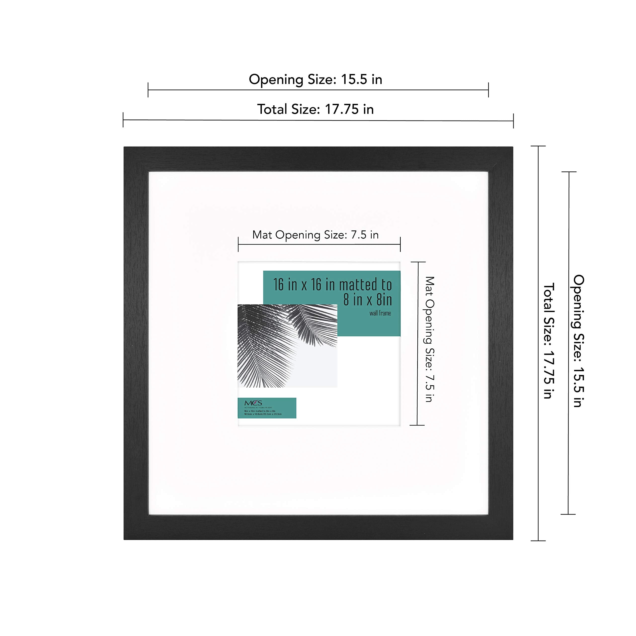 MCS Studio Gallery frame features shatter-resistant plexiglass to protect photos