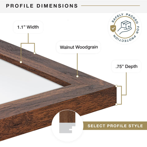 MCS Studio Gallery attached sawtooth hangers support vertical or horizontal hanging.
