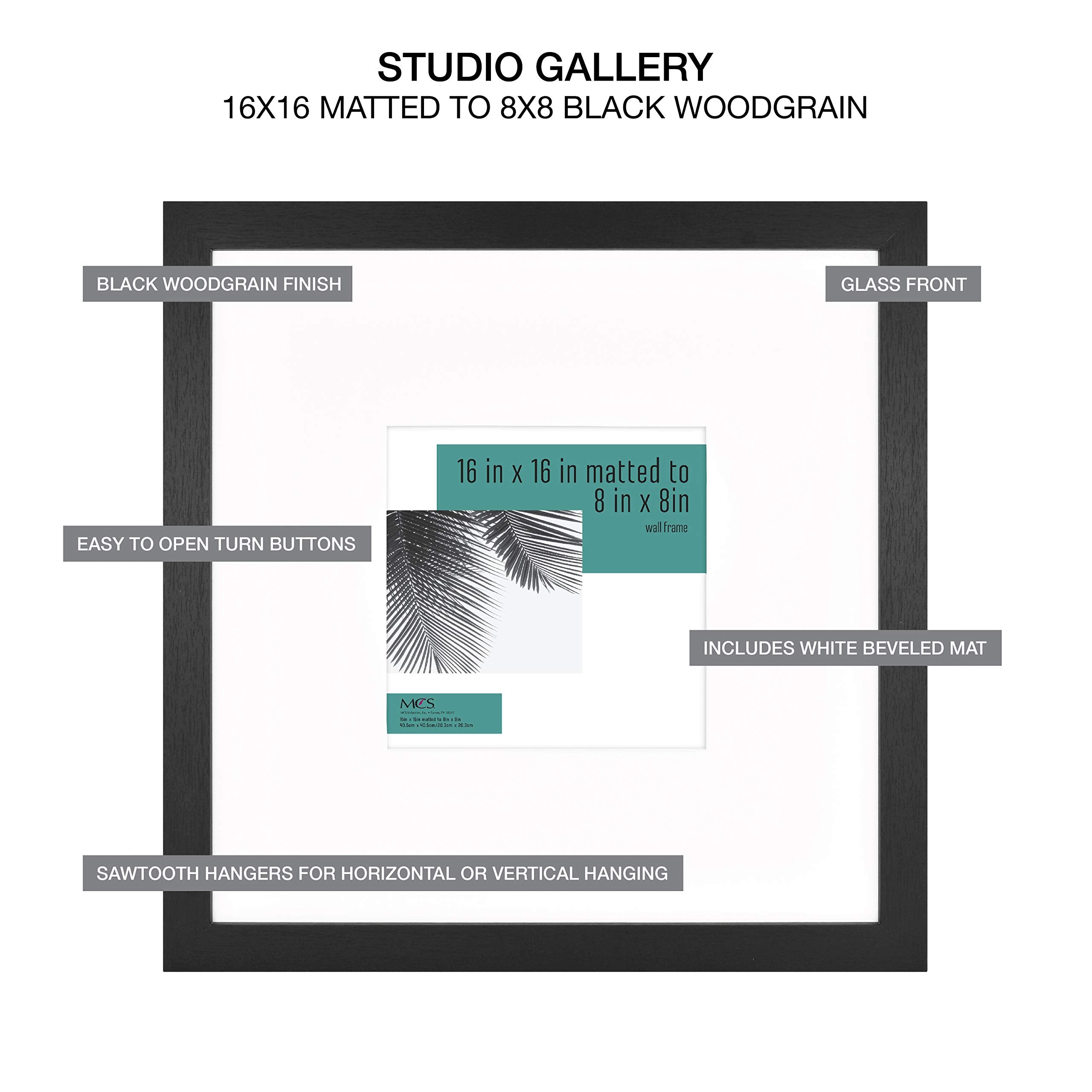 MCS Studio Gallery frame with turn buttons makes photo insertion effortless