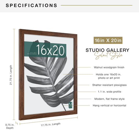 MCS Studio Gallery easy-turn buttons simplify opening and photo insertion.
