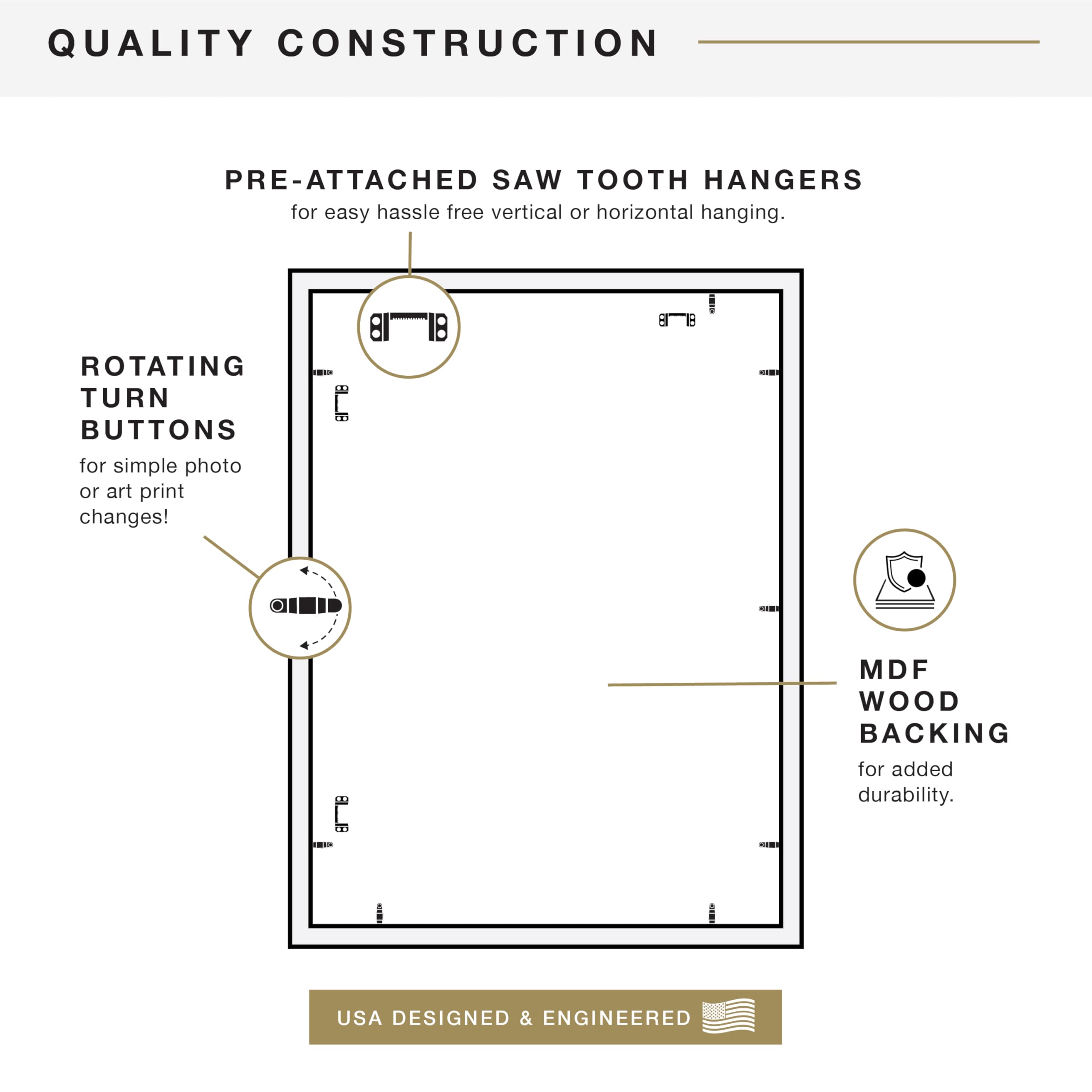 MCS Studio Gallery vertical wall hanging highlights artwork with a clean profile
