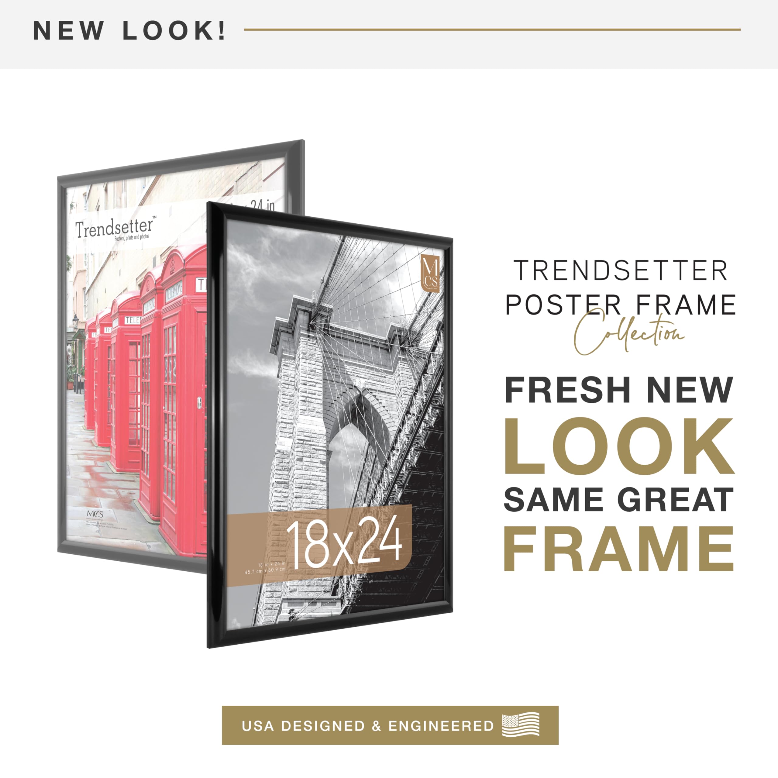 Back-loading design detail of MCS Trendsetter frame close-up