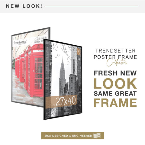 MCS Trendsetter 27x40 back-loading frame supports easy poster swapping