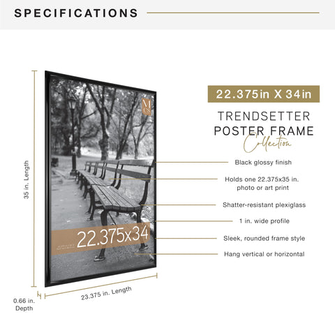 MCS Trendsetter back-loading design makes swapping posters easy