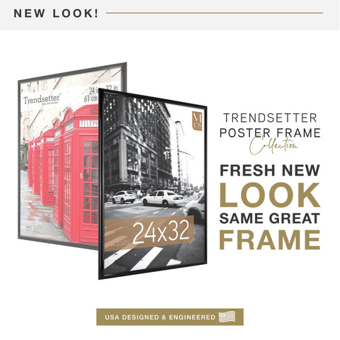 MCS Trendsetter back-loading design facilitates quick poster swaps.