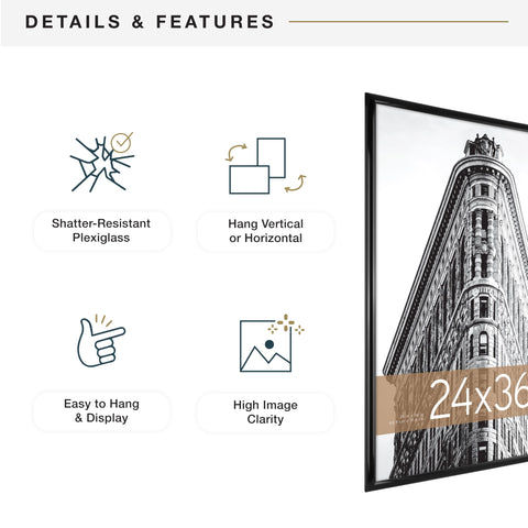 MCS Trendsetter back-loading design simplifies swapping posters or prints
