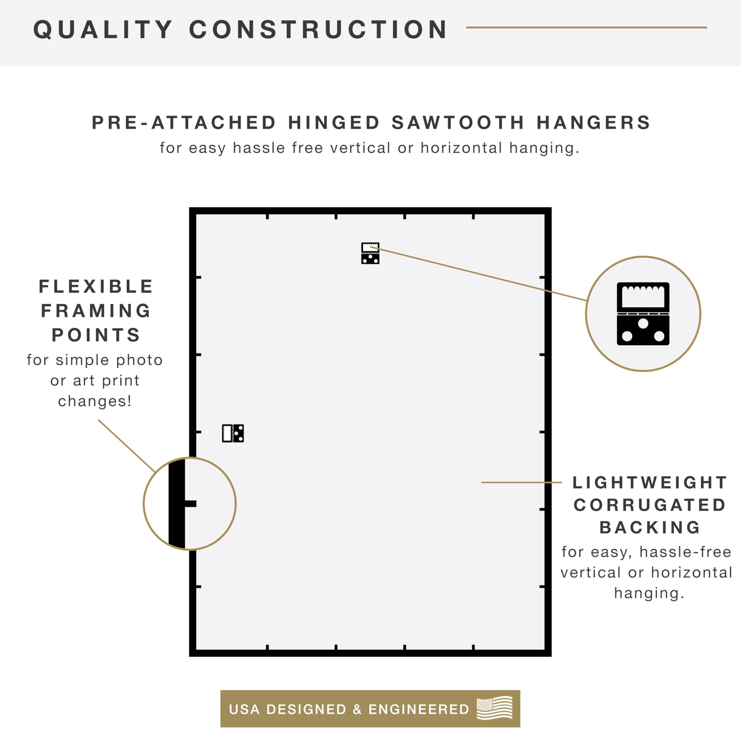 Sample poster displayed in the MCS Trendsetter frame for versatile use
