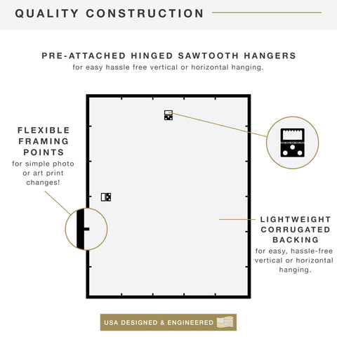 Sample poster displayed in the MCS Trendsetter frame for versatile use