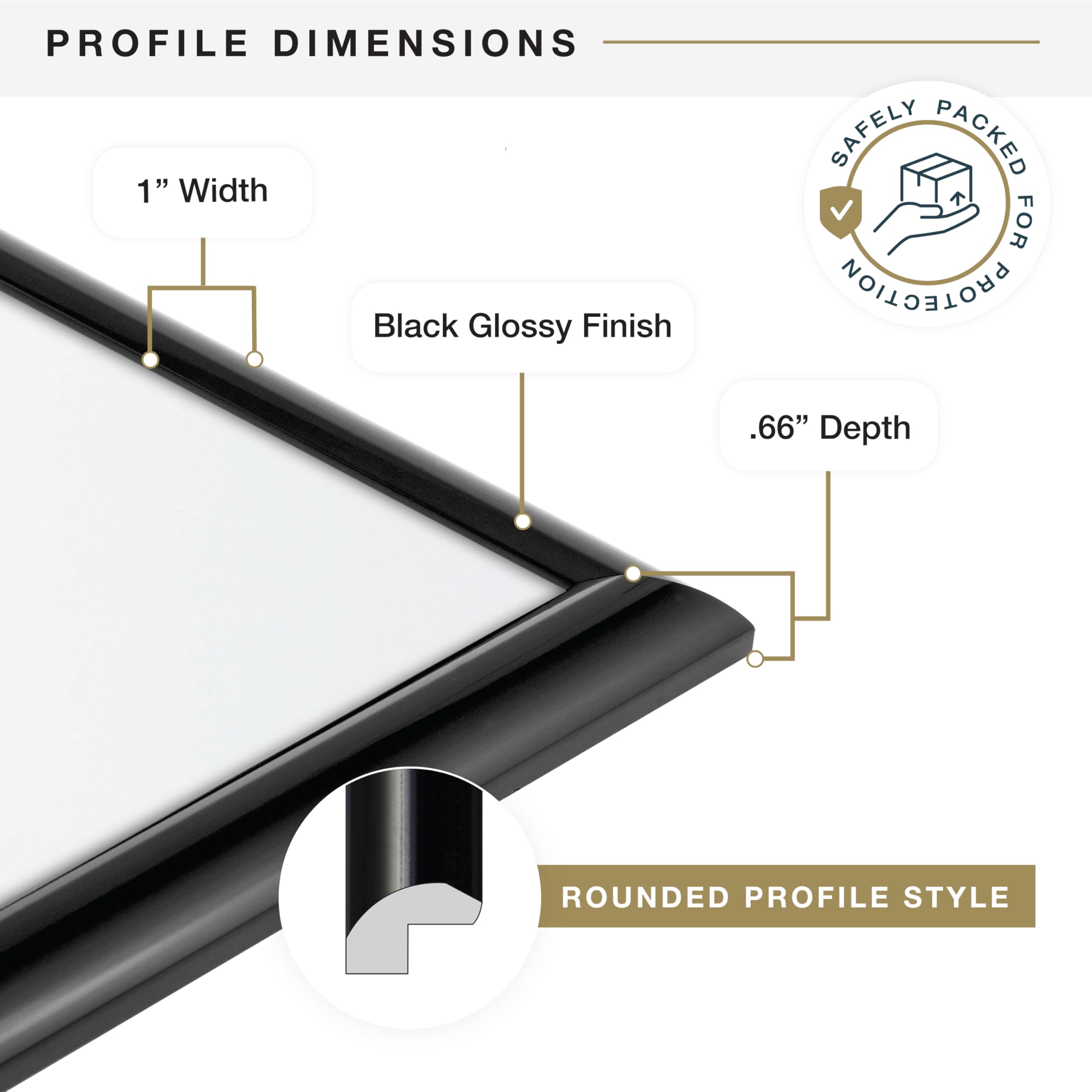 MCS Trendsetter frame hinged hangers support vertical or horizontal mounting